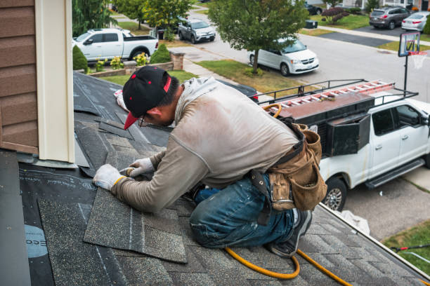 Professional Roof Replacement technician working in Aspers, PA